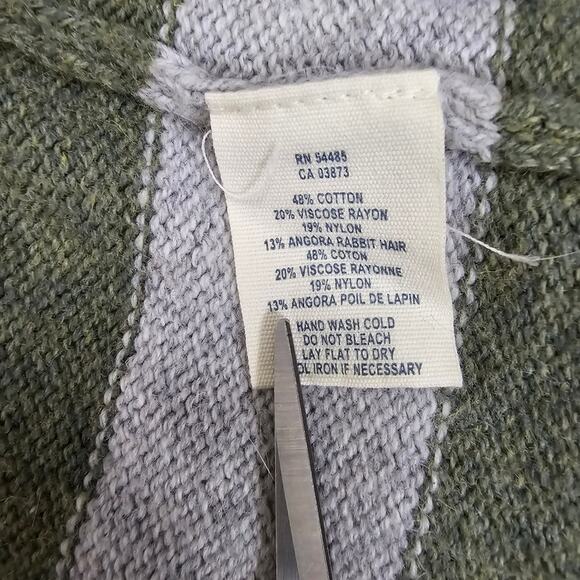 American  Eagle Women's M Cardigan Sweater Angora Rabbit Hair Blend Open Relaxed - Picture 5 of 14